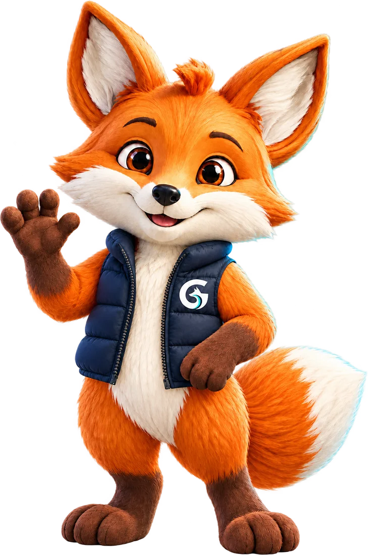 Foxy saluda
